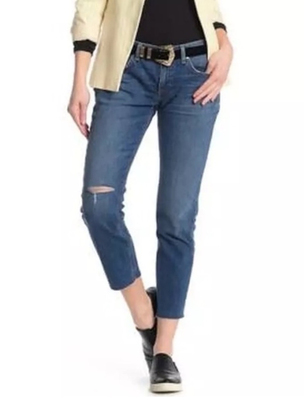 Rag & Bone Low Rise Slim Boyfriend Juni Dre Jeans distressed women’s sz 24 NWT